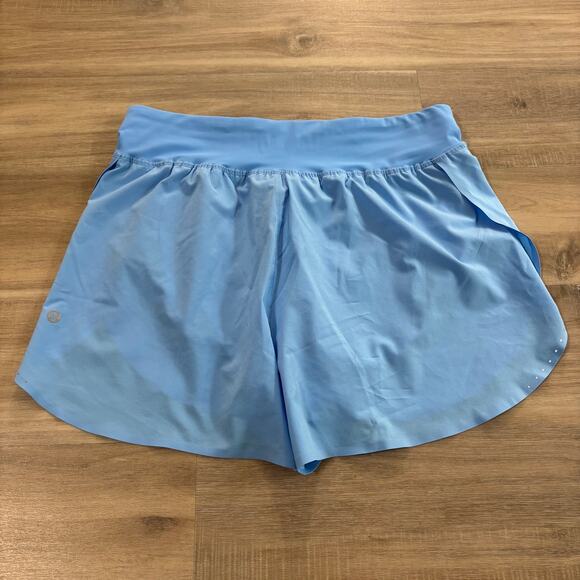 Lululemon Fast and Free Reflective High-Rise Short 3" Aero Blue Women Size 8 - Picture 6 of 8